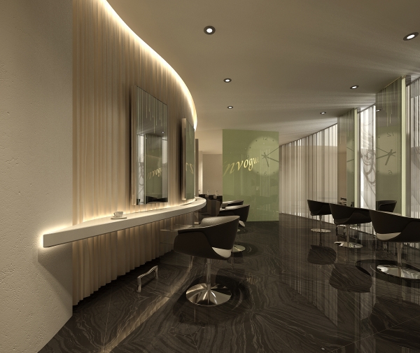 高端美容美發形象店設計效果-第3張圖片-上海古都建筑設計集團