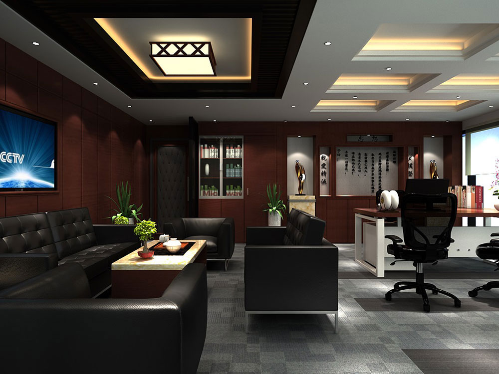 300平米現代感貿易公司辦公室設計效果-第5張圖片-上海古都建筑設計集團