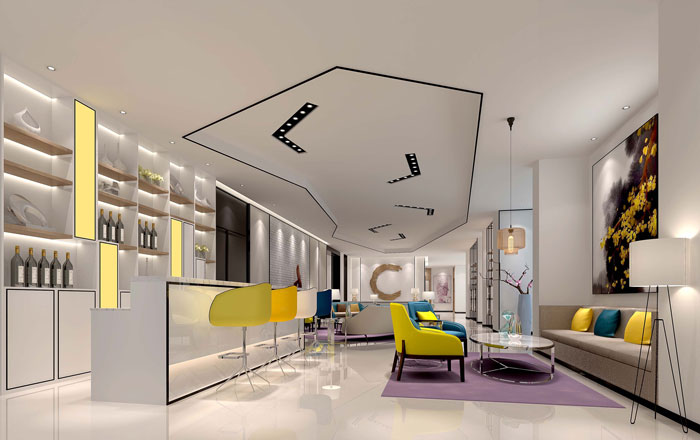 金山區500平服裝公司辦公室裝修設計-第1張圖片-上海古都建筑設計集團