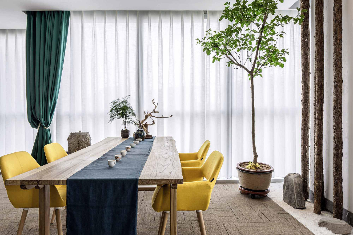 普陀區180平辦公室裝修自然風格設計-第5張圖片-上海古都建筑設計集團