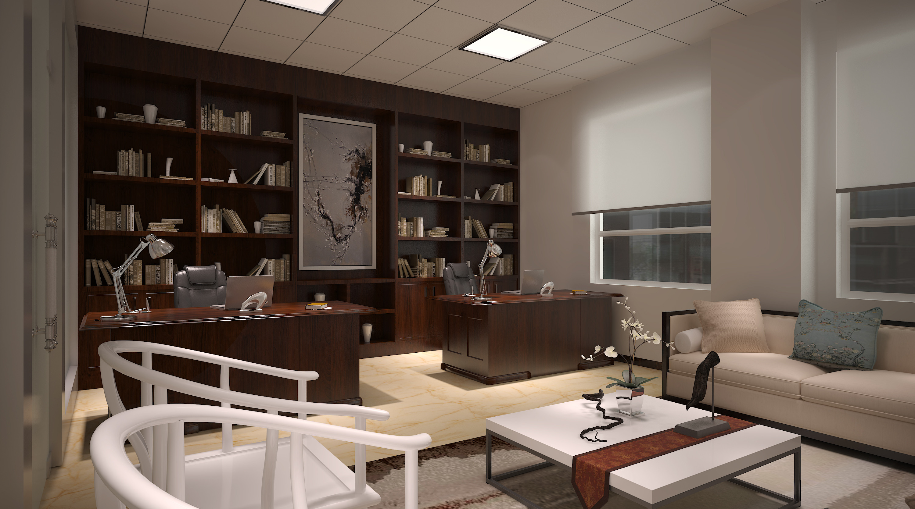 嘉定區辦公室裝修寫字樓裝修設計-第5張圖片-上海古都建筑設計集團