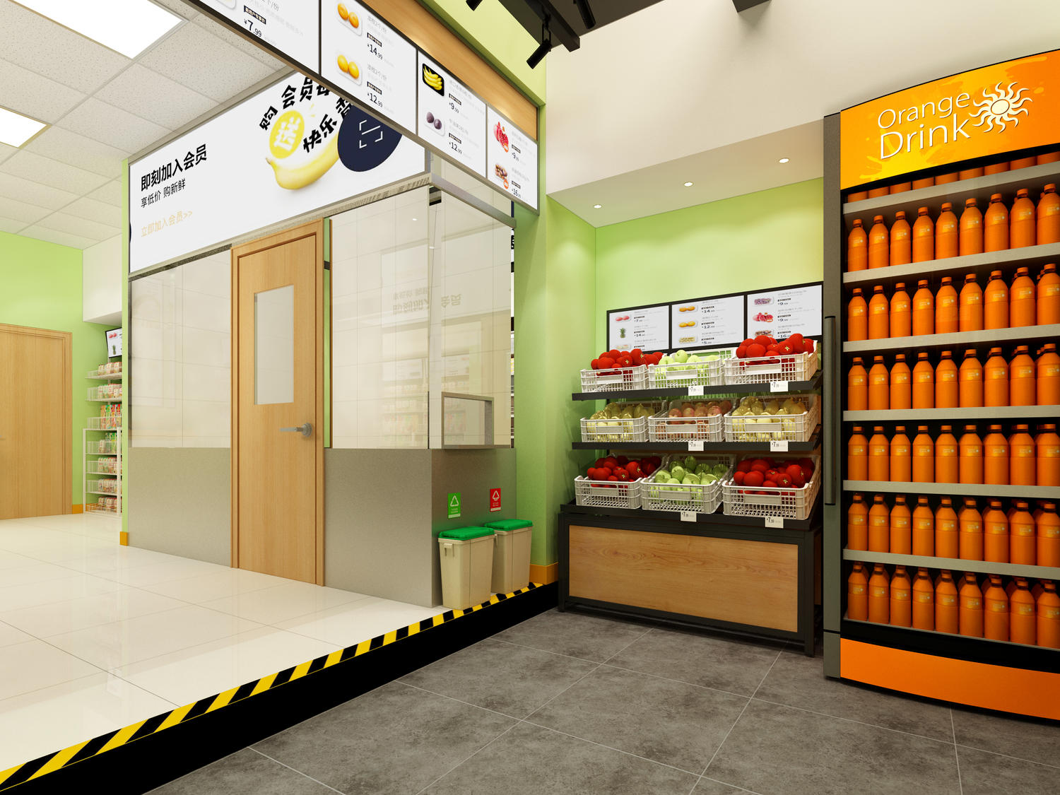 嘉定區辦公室裝修水果店裝修設計-第2張圖片-上海古都建筑設計集團
