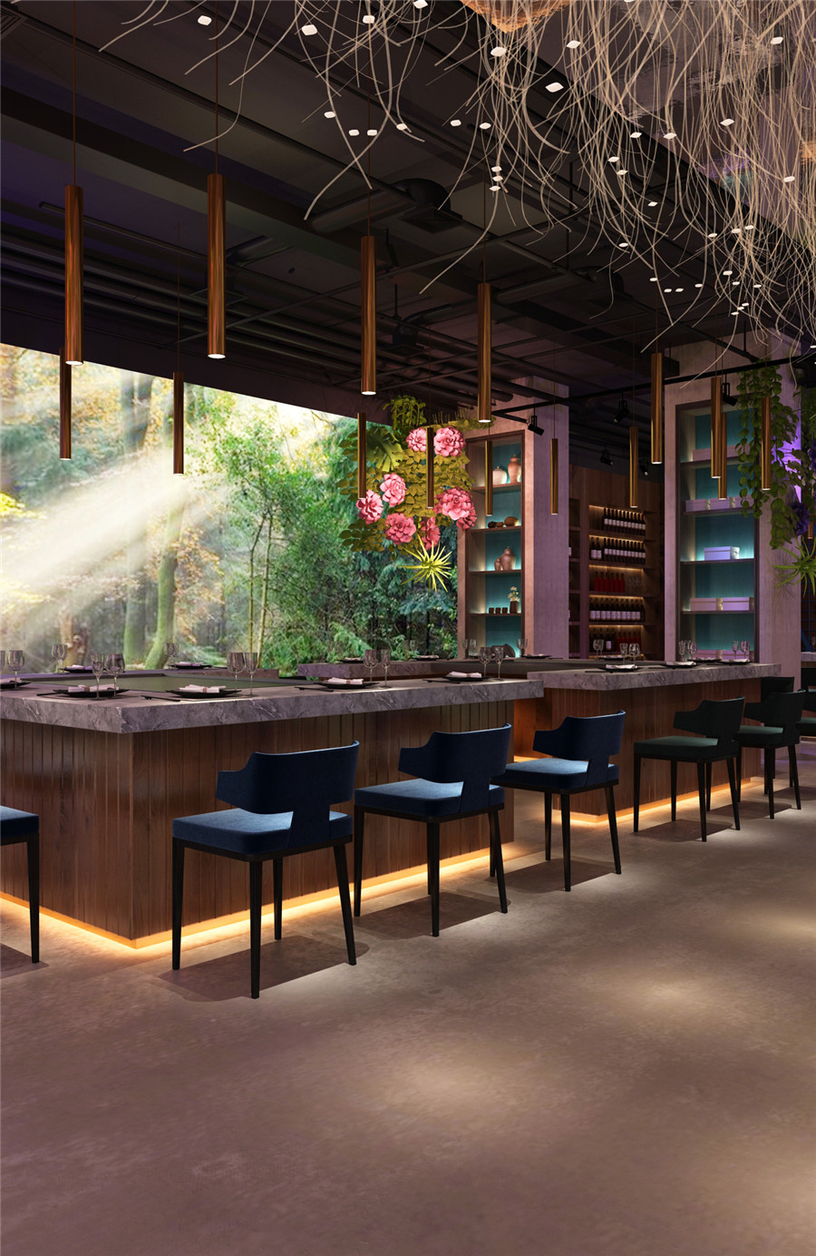 上海辦公室裝修餐廳裝修設計-第3張圖片-上海古都建筑設計集團