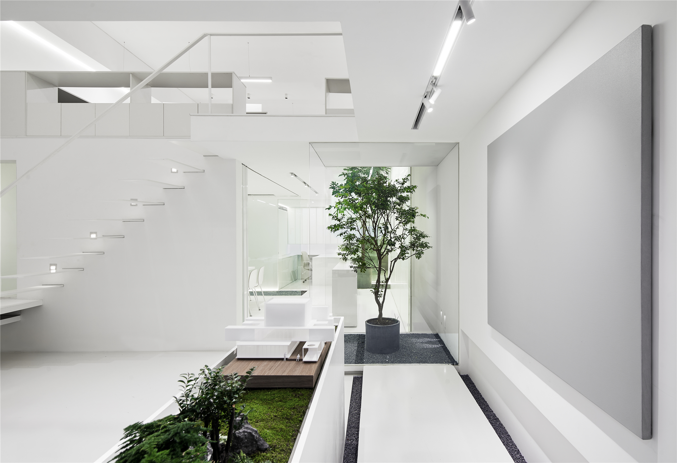 上海辦公室裝修極簡風格裝修設計效果圖-第4張圖片-上海古都建筑設計集團