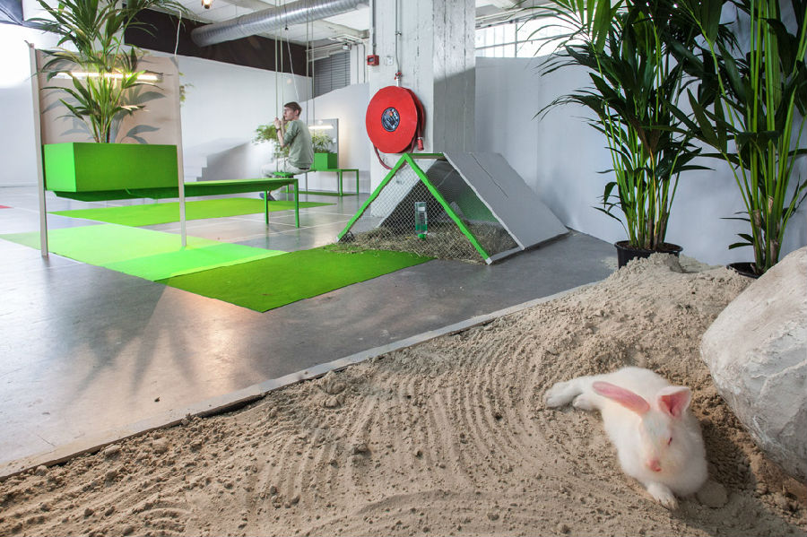 徐匯區120平綠調休閑辦公室裝修設計-第5張圖片-上海古都建筑設計集團