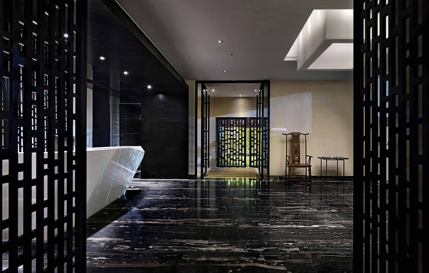 金山區200平辦公室裝修靜謐風格設計-第2張圖片-上海古都建筑設計集團