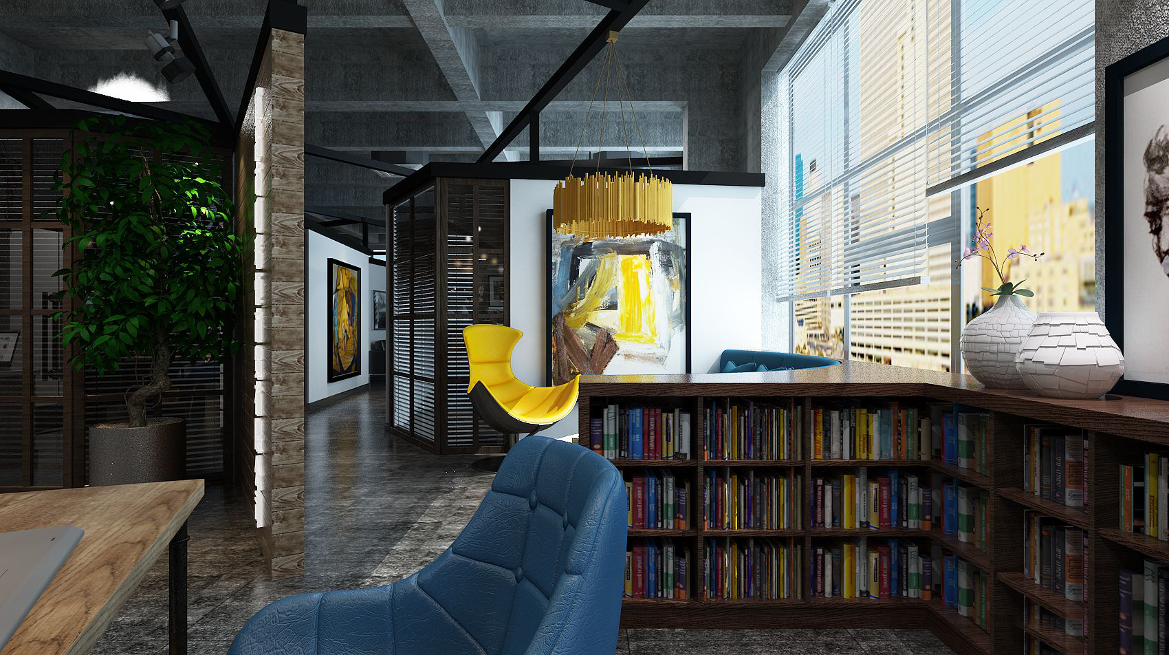 虹口區清新風格辦公室裝修設計-第3張圖片-上海古都建筑設計集團