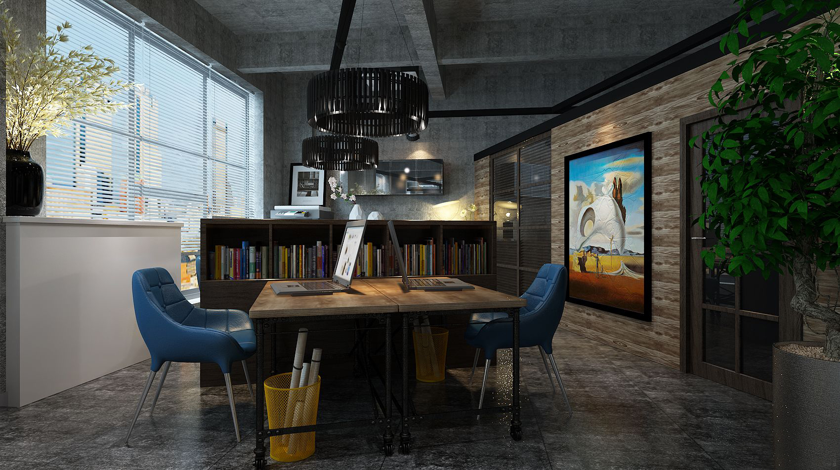 虹口區清新風格辦公室裝修設計-第4張圖片-上海古都建筑設計集團