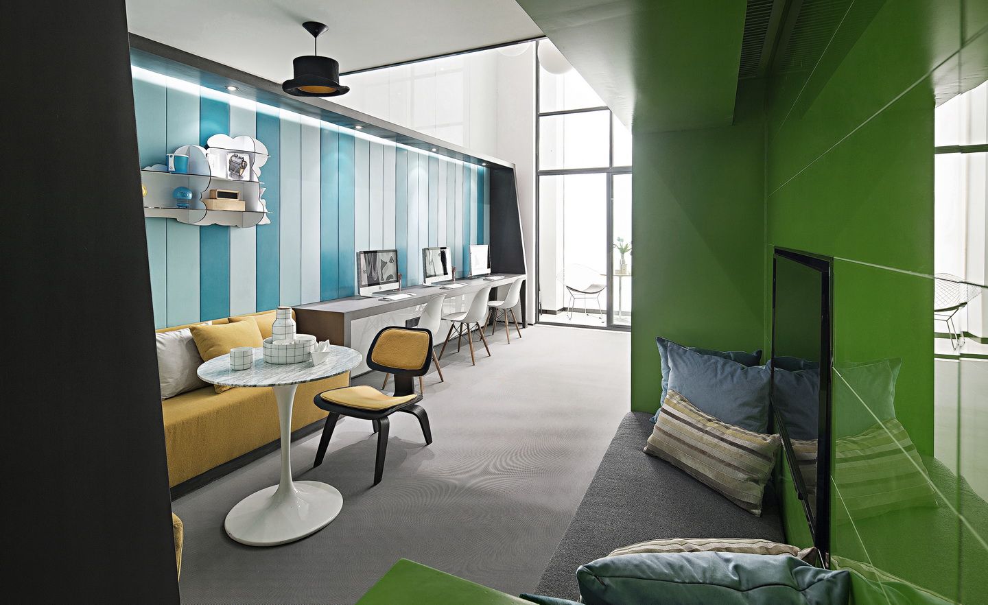 閔行區50平復式loft風格辦公室裝修設計-第4張圖片-上海古都建筑設計集團