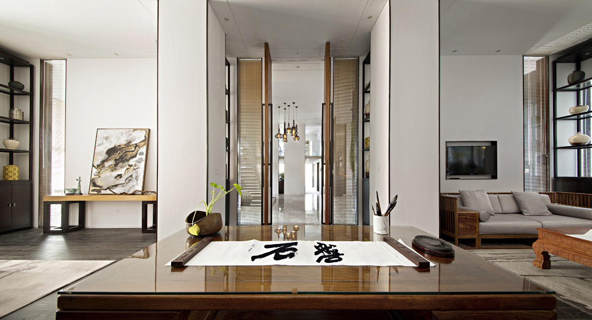 徐匯區中國風辦公室裝修設計-第1張圖片-上海古都建筑設計集團