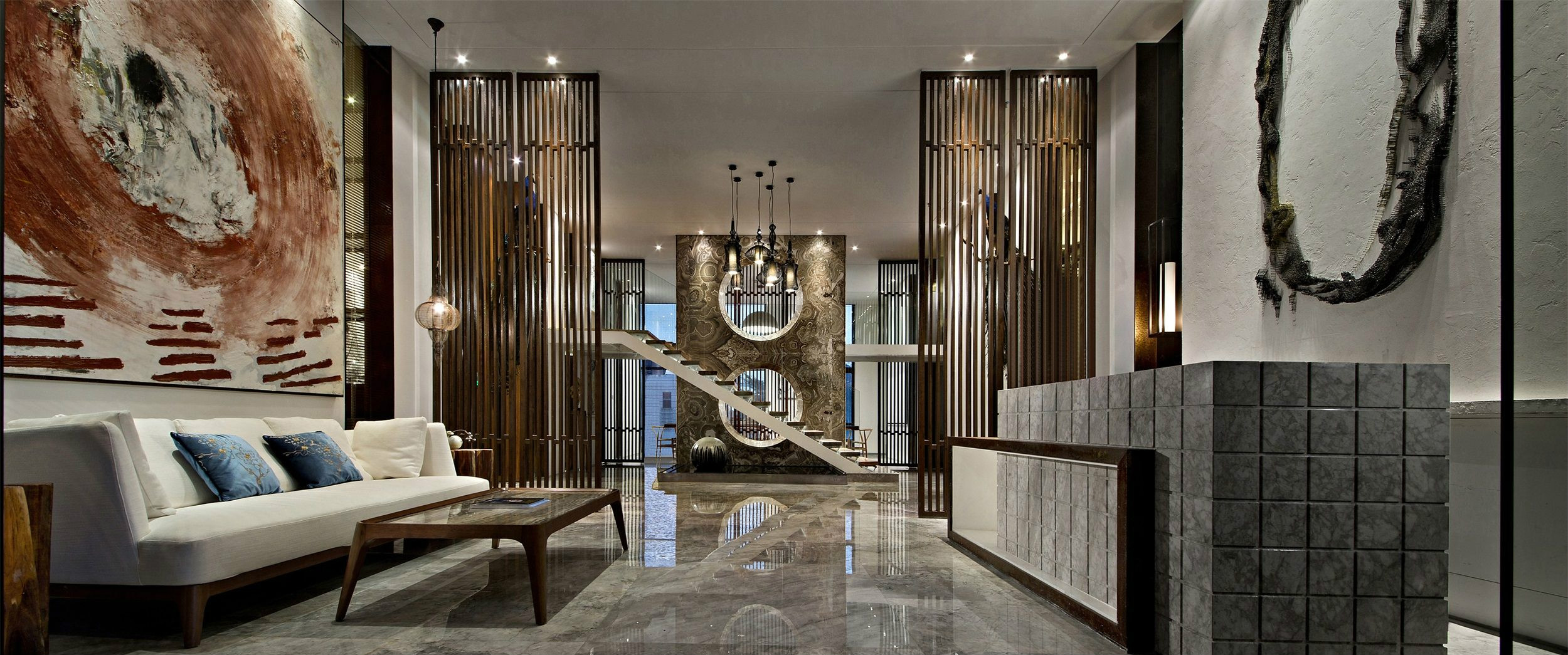 徐匯區中國風辦公室裝修設計-第8張圖片-上海古都建筑設計集團