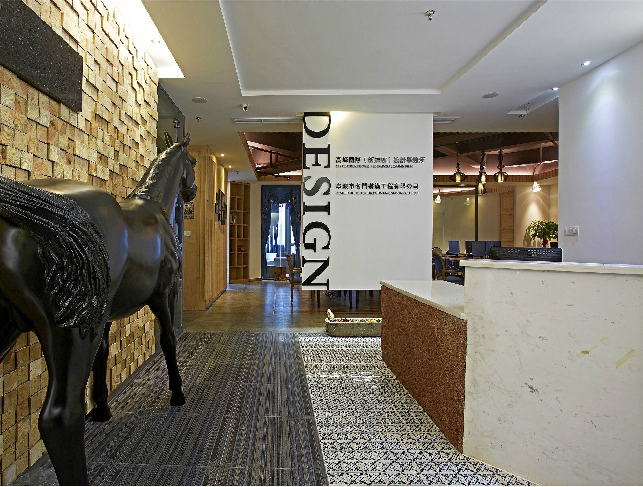 浦東新區紡織品公司辦公室裝修設計-第2張圖片-上海古都建筑設計集團