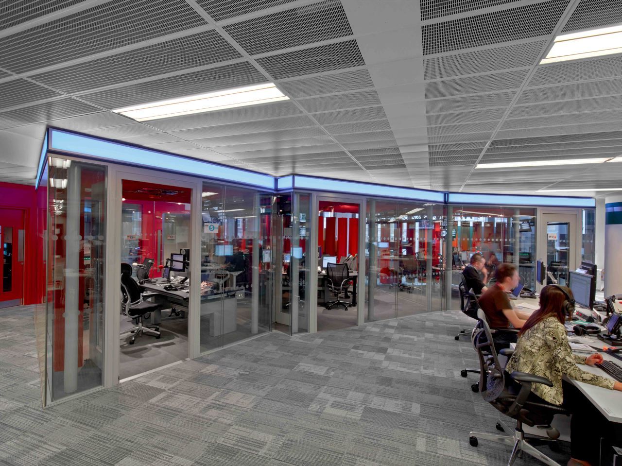 廣電大廈辦公室裝修設計效果圖-第1張圖片-上海古都建筑設計集團