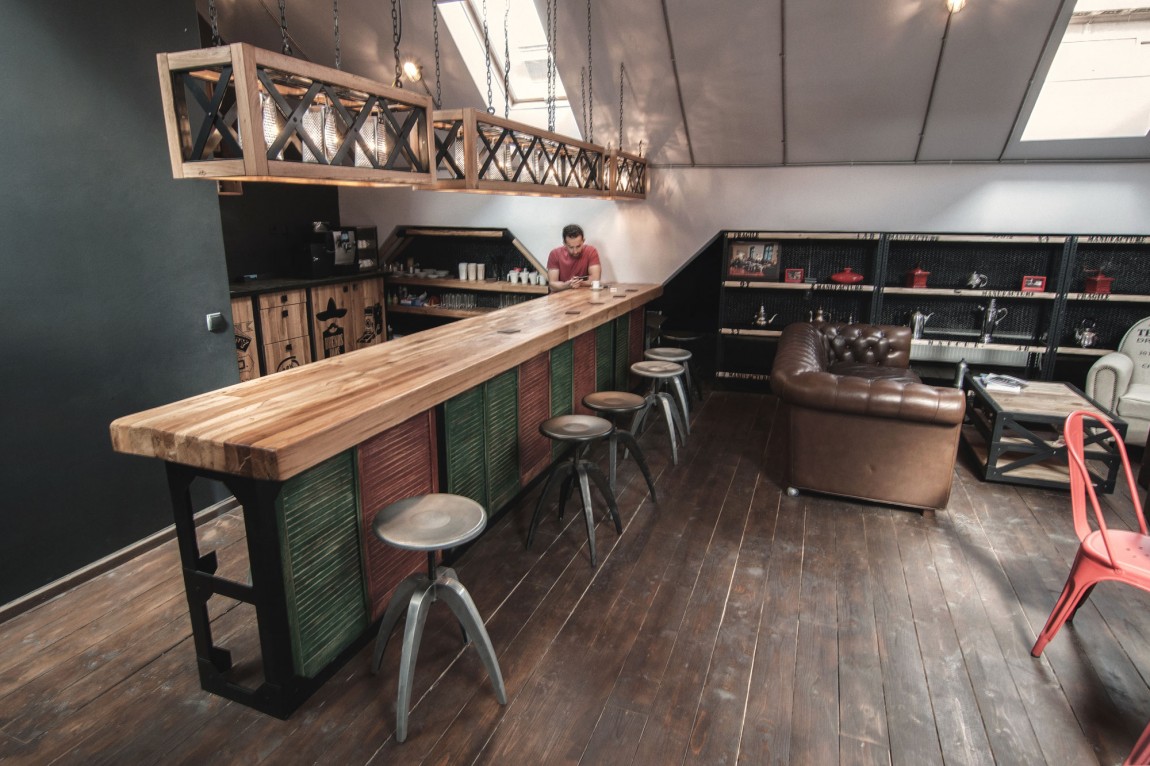 浦東新區(qū)120平工業(yè)風(fēng)咖啡廳裝修設(shè)計(jì)-第13張圖片-上海古都建筑設(shè)計(jì)集團(tuán)