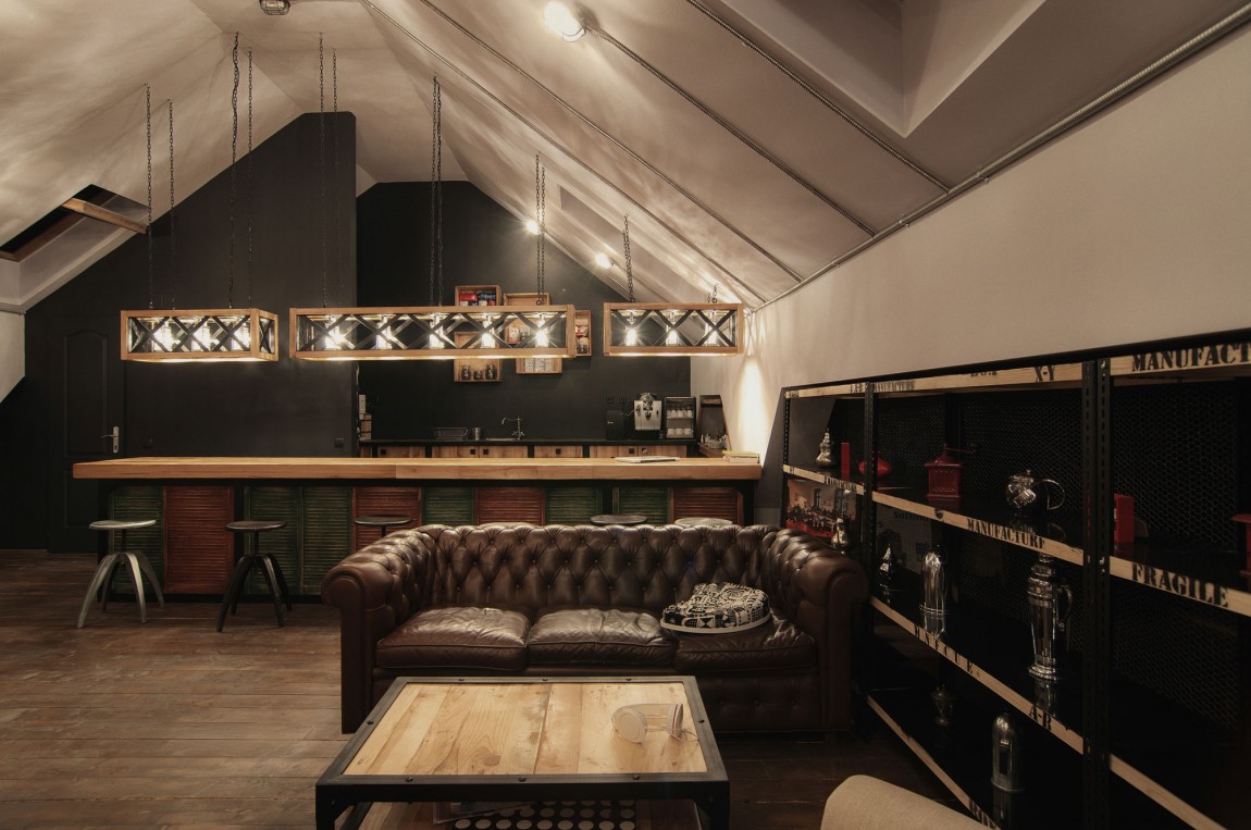 浦東新區(qū)120平工業(yè)風(fēng)咖啡廳裝修設(shè)計(jì)-第15張圖片-上海古都建筑設(shè)計(jì)集團(tuán)