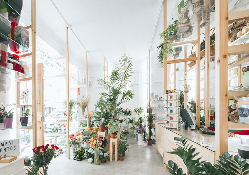 黃浦區清新簡約花店裝修設計-第1張圖片-上海古都建筑設計集團