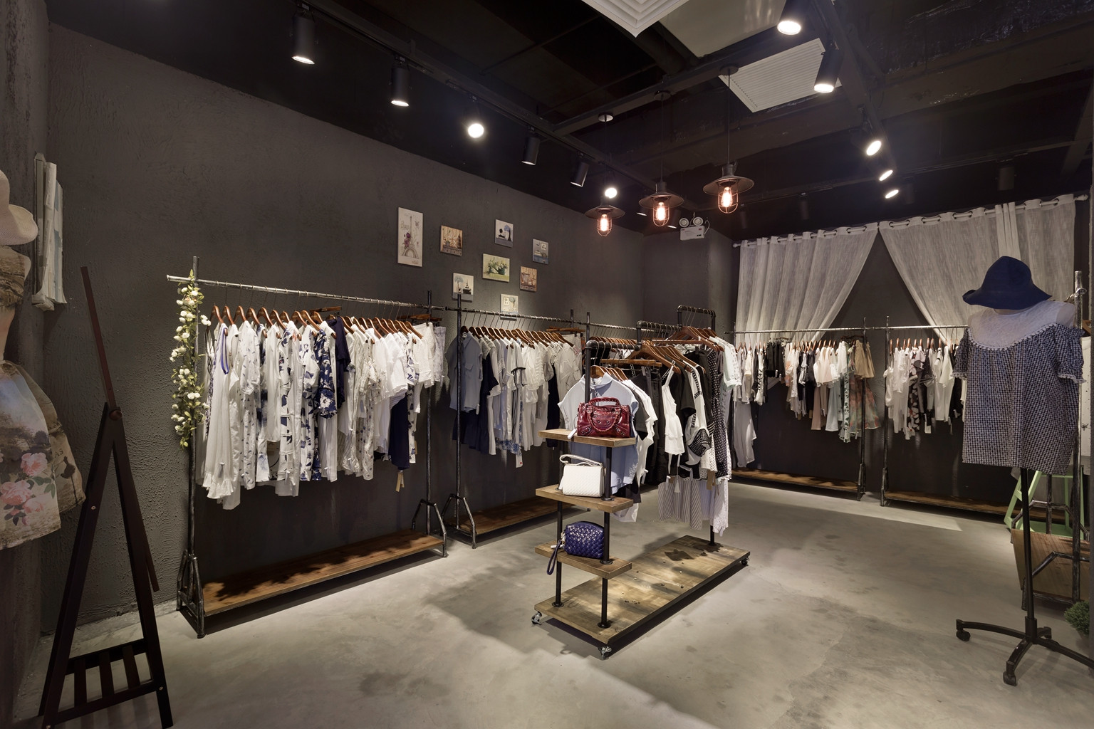 青浦區loft風格女裝店裝修設計-第3張圖片-上海古都建筑設計集團