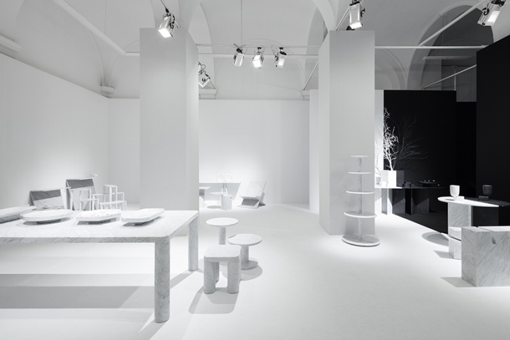 浦東新區(qū)黑白簡約風格展廳裝修設(shè)計-第6張圖片-上海古都建筑設(shè)計集團