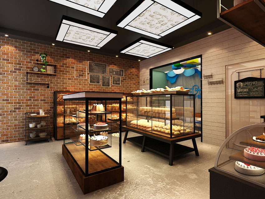 工業風蛋糕店裝修設計-第4張圖片-上海古都建筑設計集團