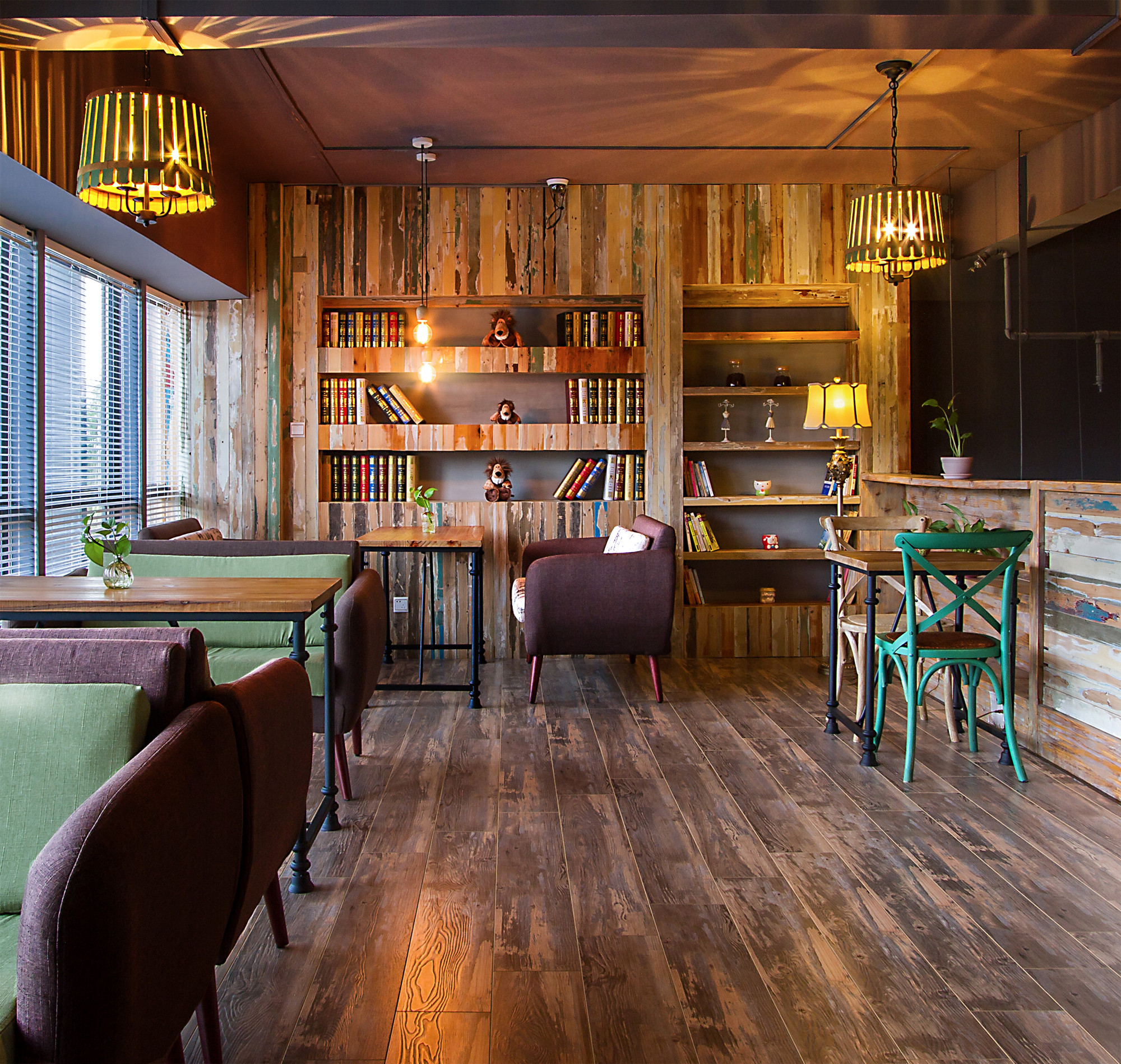 虹口區美式工業風咖啡廳裝修設計-第6張圖片-上海古都建筑設計集團