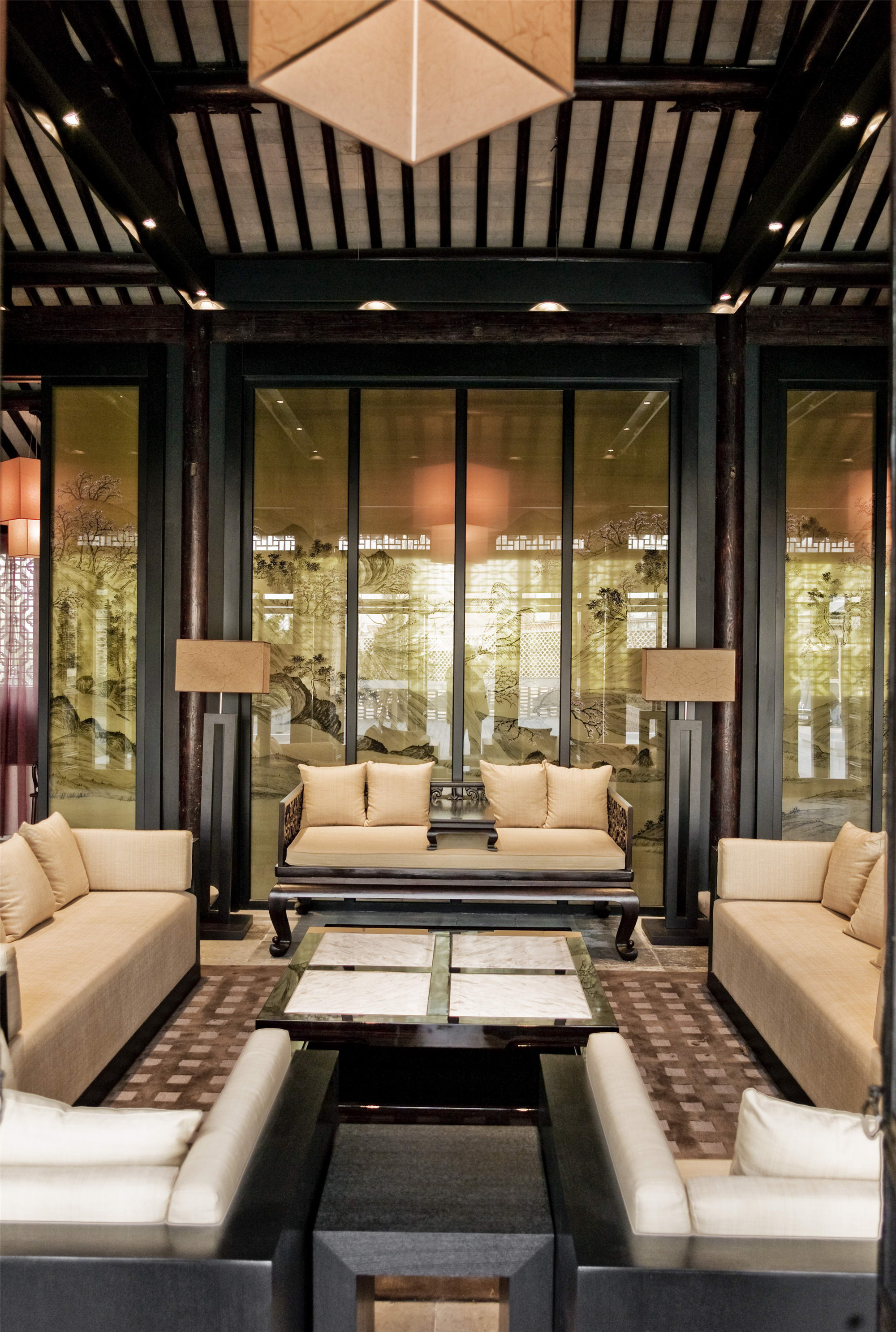 中式復古茶館裝修設計-第4張圖片-上海古都建筑設計集團