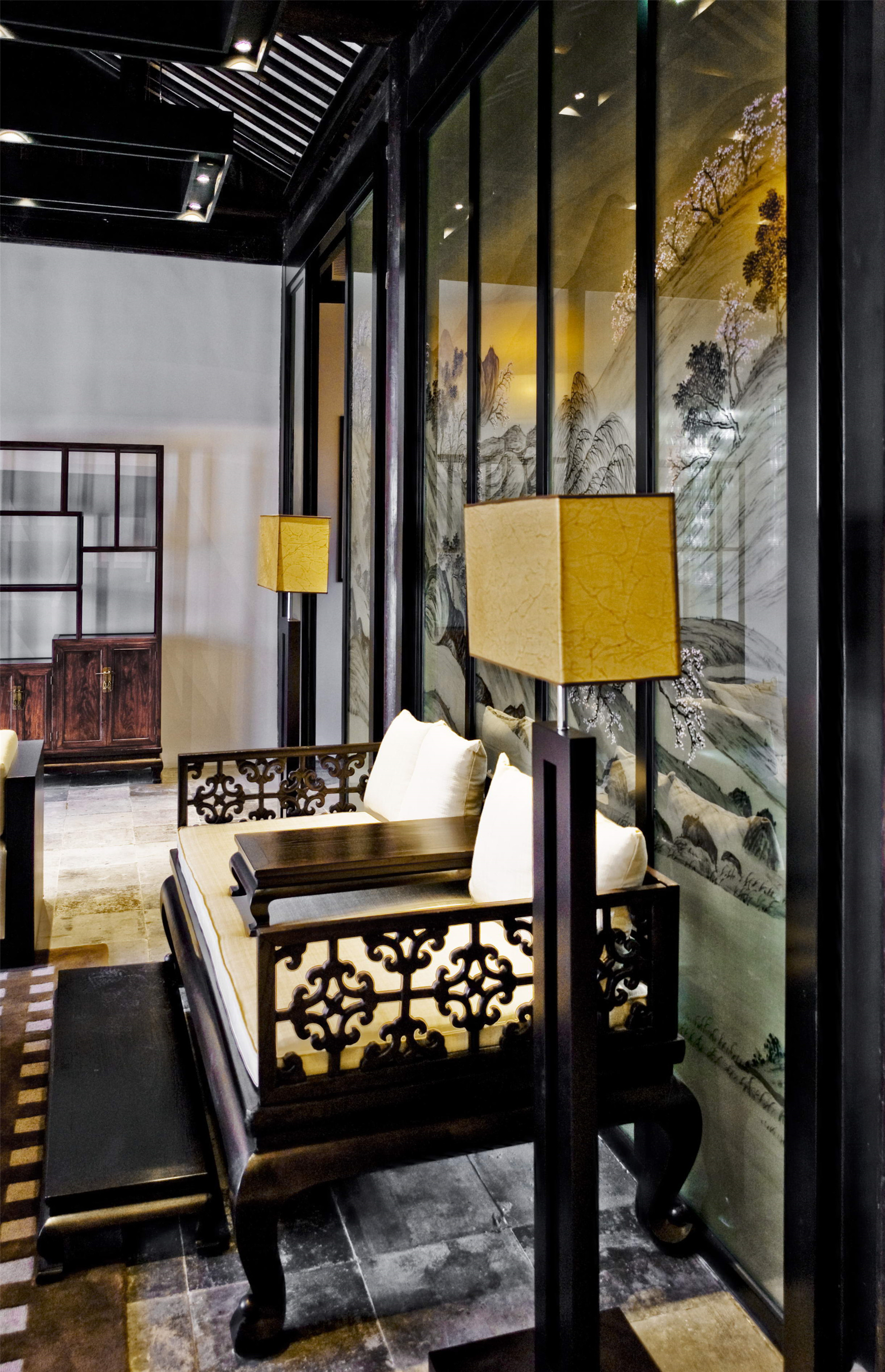 中式復古茶館裝修設計-第5張圖片-上海古都建筑設計集團