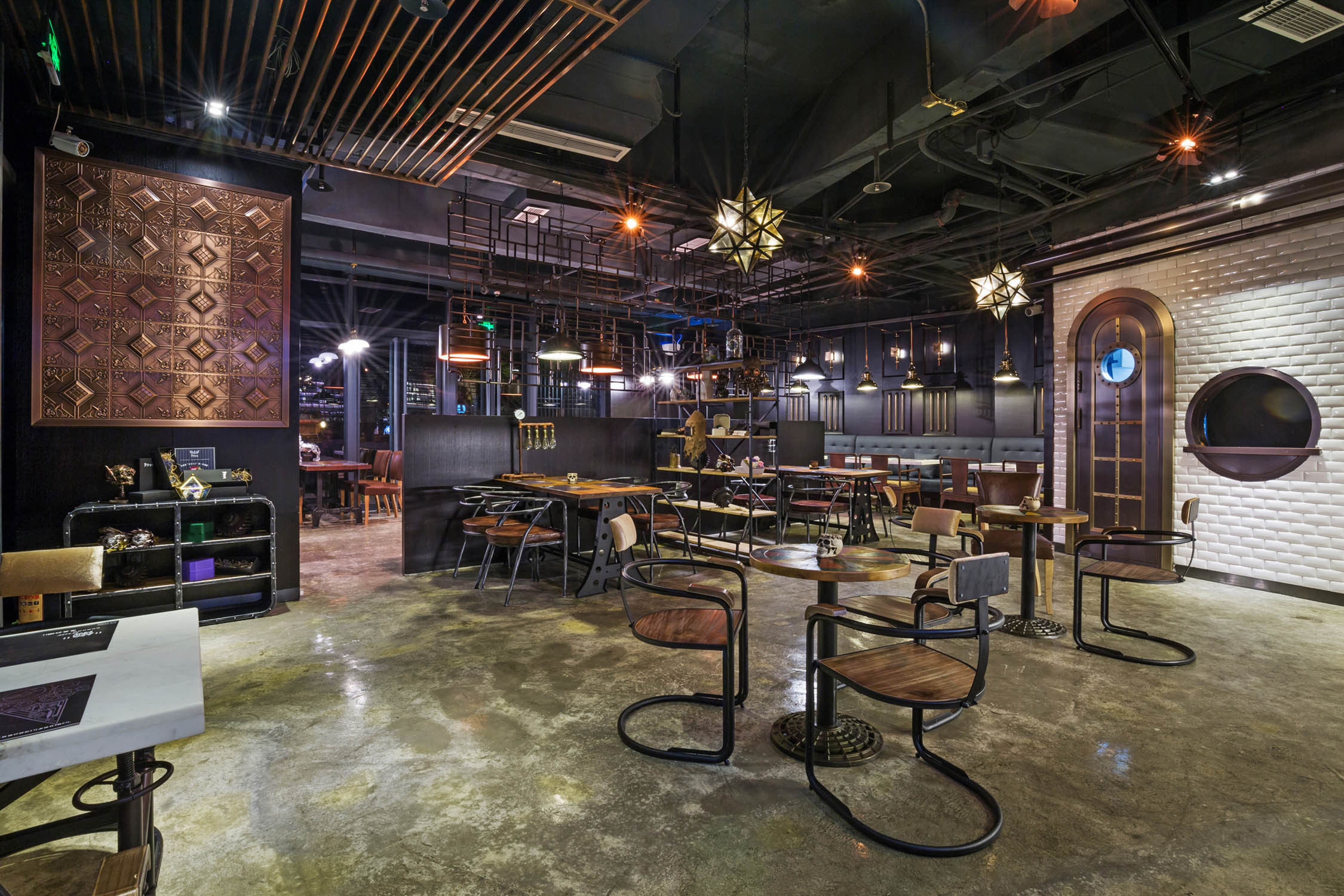 賽博朋克風餐廳裝修設計-第2張圖片-上海古都建筑設計集團