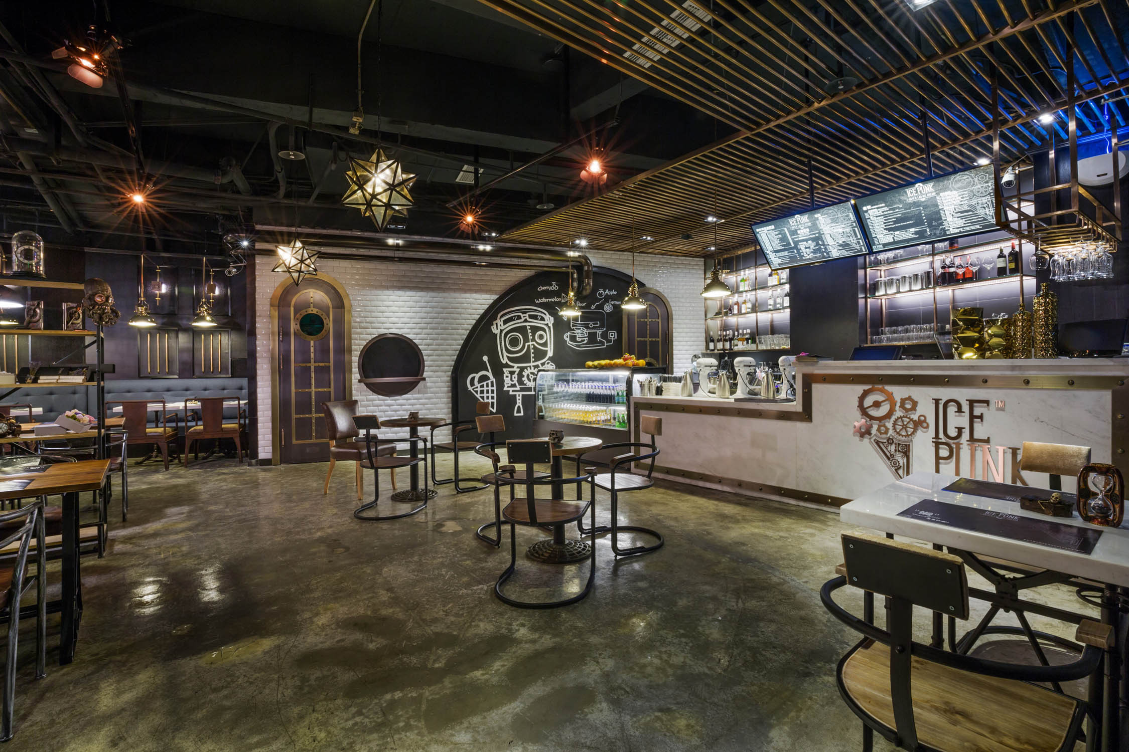 賽博朋克風餐廳裝修設計-第4張圖片-上海古都建筑設計集團