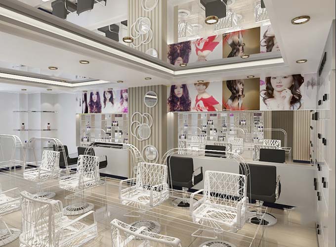 高端開闊發廊裝修設計-第2張圖片-上海古都建筑設計集團