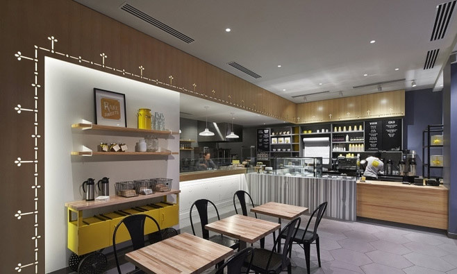 時尚精品面包店裝修設計-第2張圖片-上海古都建筑設計集團