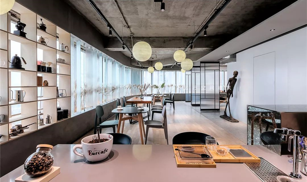 時尚工業(yè)風格咖啡廳裝修設計-第1張圖片-上海古都建筑設計集團