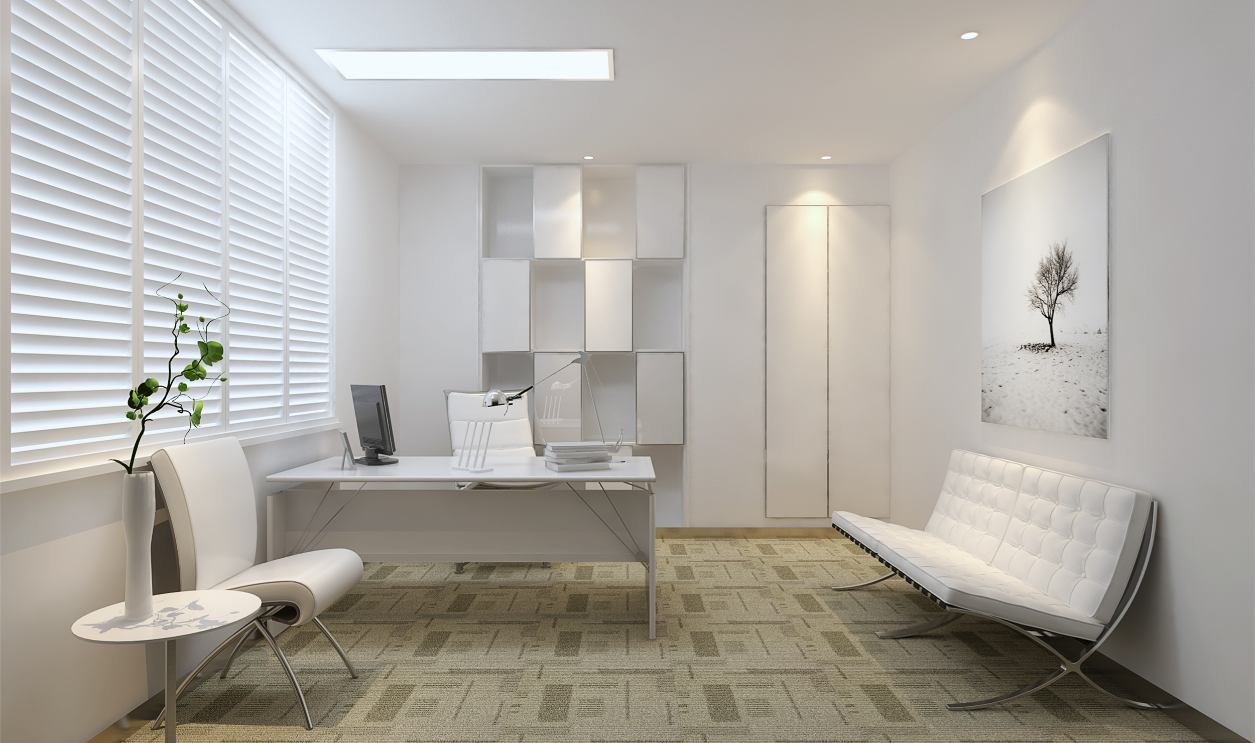 日式150平小型清新辦公室裝修設計-第6張圖片-上海古都建筑設計集團