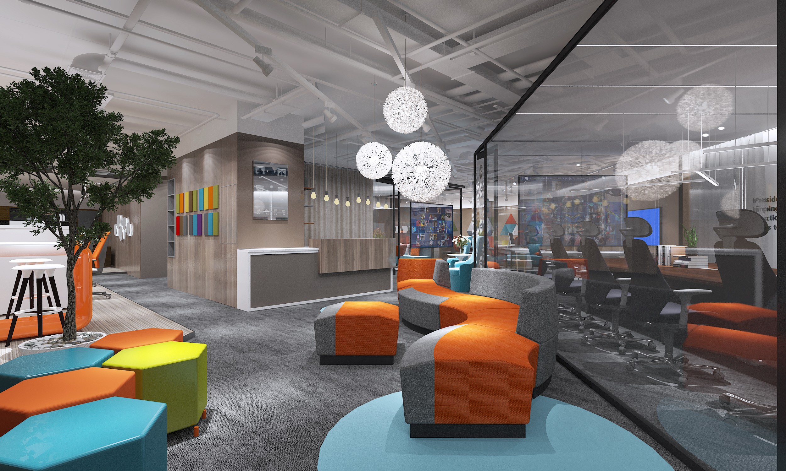 浦東新區科技智能辦公室裝修設計-第12張圖片-上海古都建筑設計集團