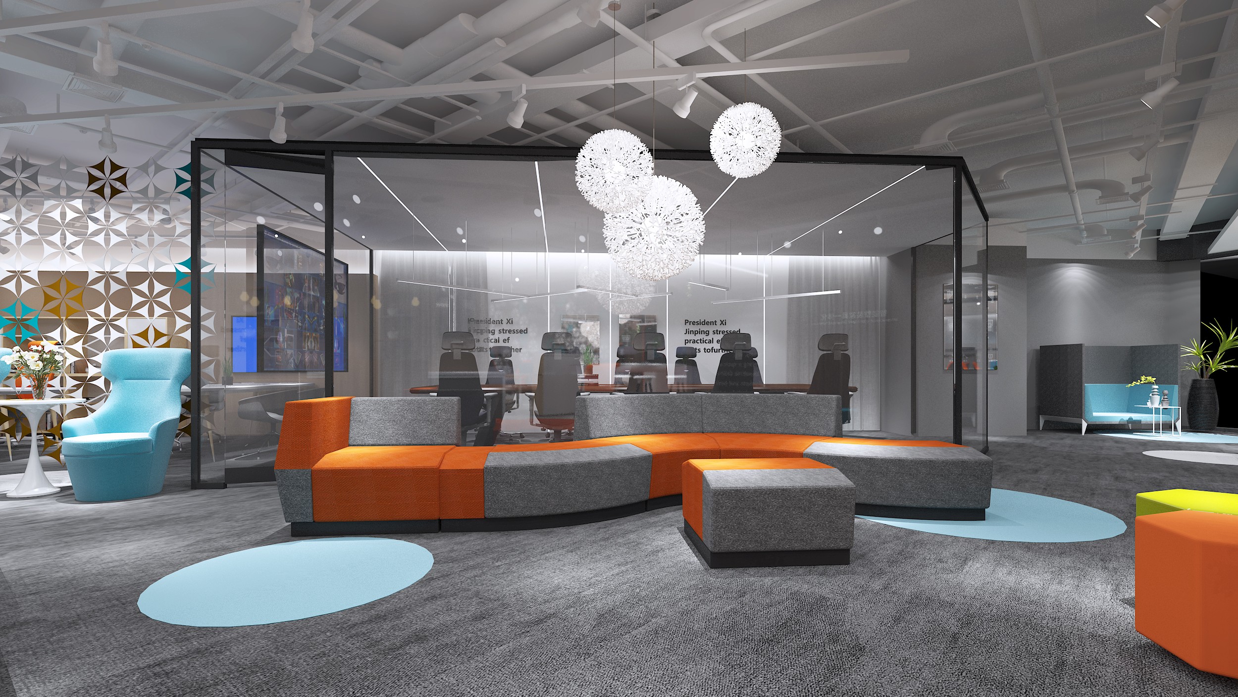 浦東新區科技智能辦公室裝修設計-第11張圖片-上海古都建筑設計集團