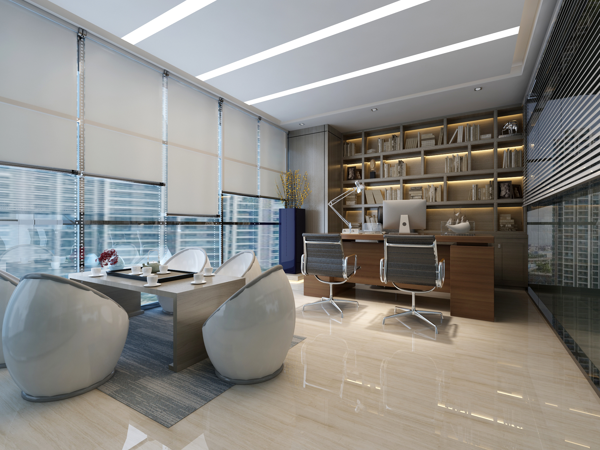 普陀區(qū)整體辦公室裝修設(shè)計-第2張圖片-上海古都建筑設(shè)計集團(tuán)