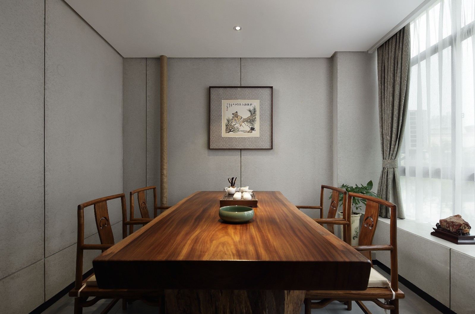 復古中式茶莊裝修設計-第1張圖片-上海古都建筑設計集團