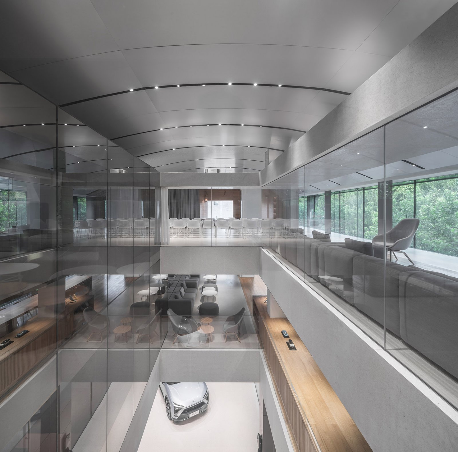 現代簡約4S店展廳裝修設計-第2張圖片-上海古都建筑設計集團