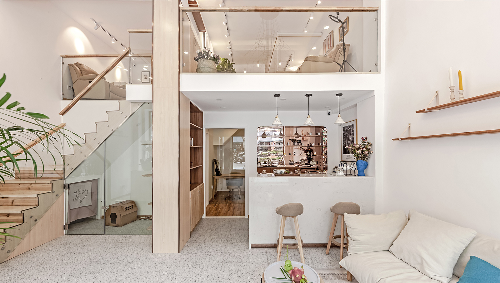 日式簡約美容院裝修設計-第3張圖片-上海古都建筑設計集團