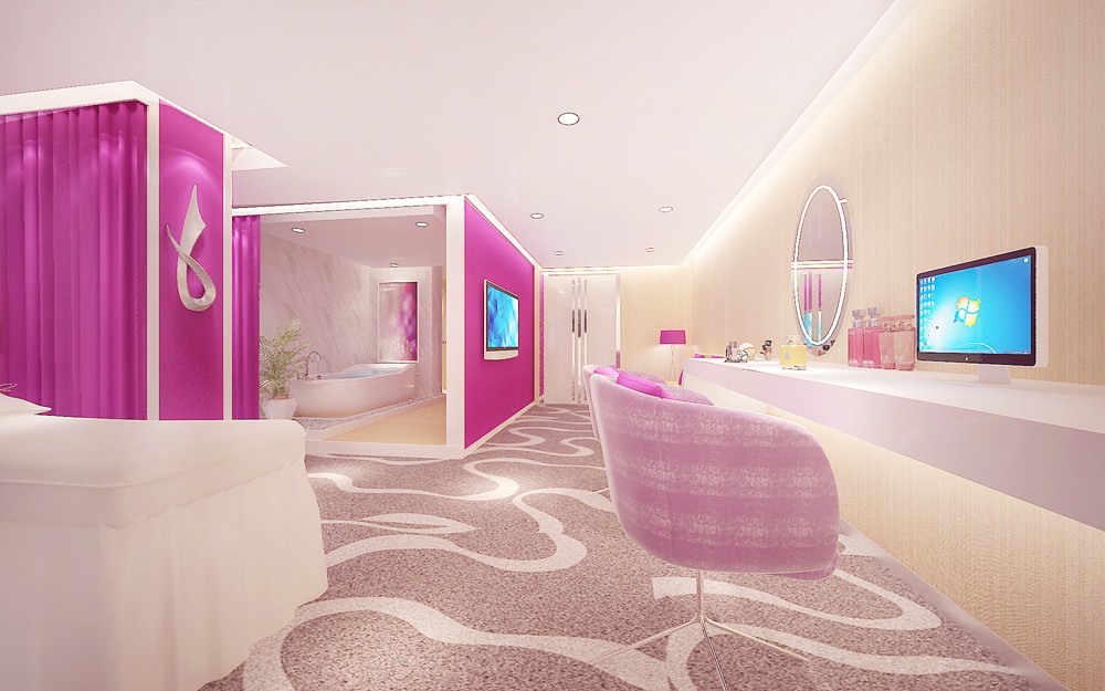 現代時尚風格美容院裝修設計-第4張圖片-上海古都建筑設計集團