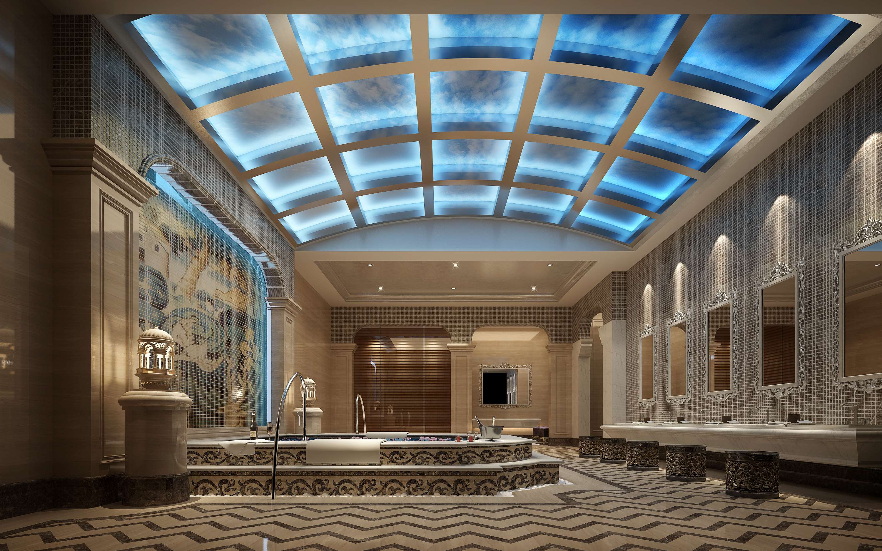 歐式水療館裝修設計-第4張圖片-上海古都建筑設計集團