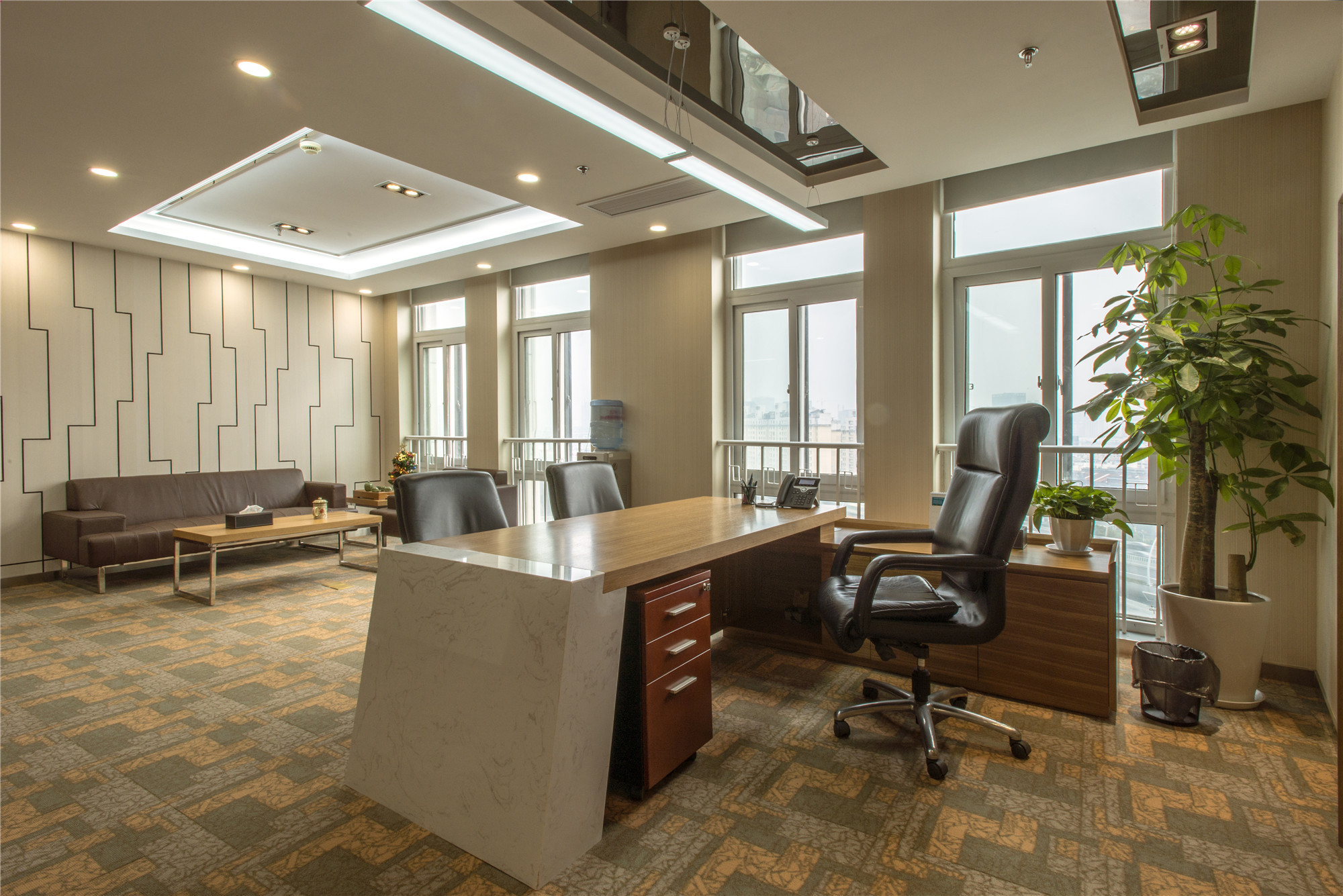 簡約流暢風格寫字樓裝修設計-第5張圖片-上海古都建筑設計集團