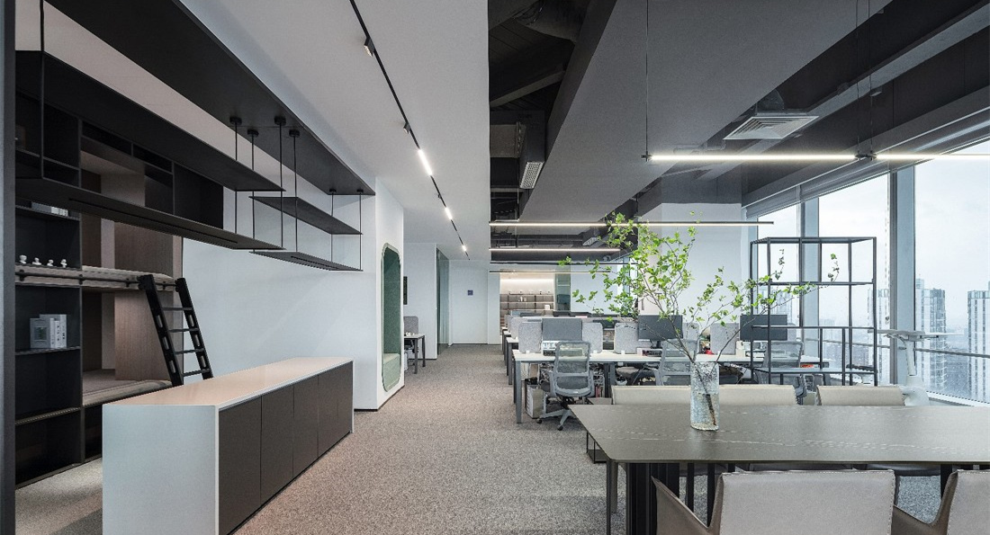 灰白簡約風格辦公室裝修設計-第3張圖片-上海古都建筑設計集團