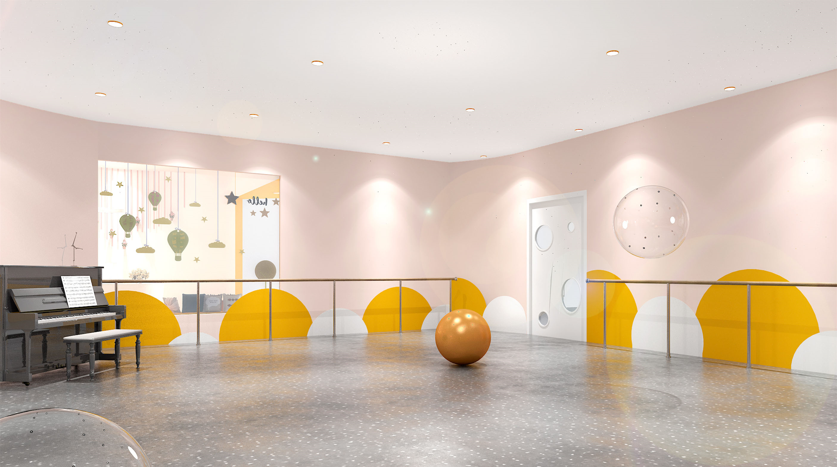 舞蹈培訓中心裝修設計-第2張圖片-上海古都建筑設計集團