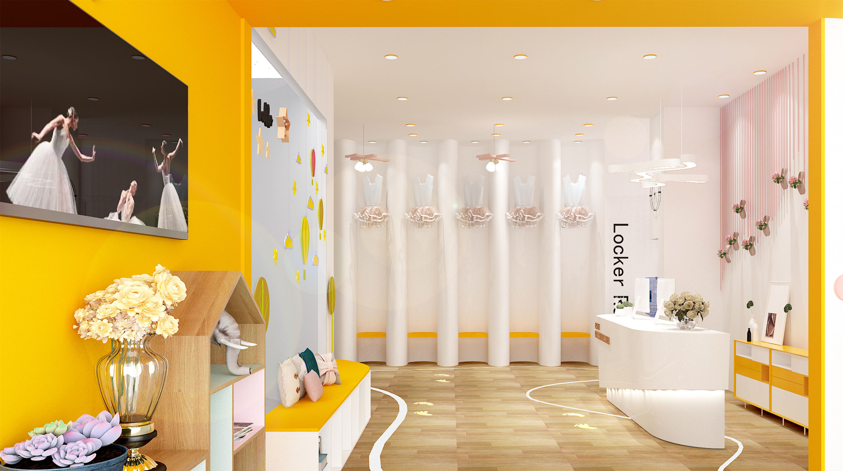 舞蹈培訓中心裝修設計-第4張圖片-上海古都建筑設計集團