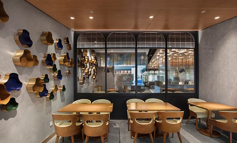 復古中式餐廳裝修設計-第1張圖片-上海古都建筑設計集團