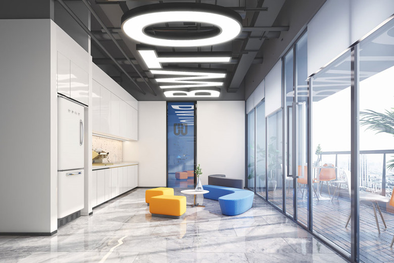 3000平現代化的設計元素辦公室裝潢效果-第1張圖片-上海古都建筑設計集團