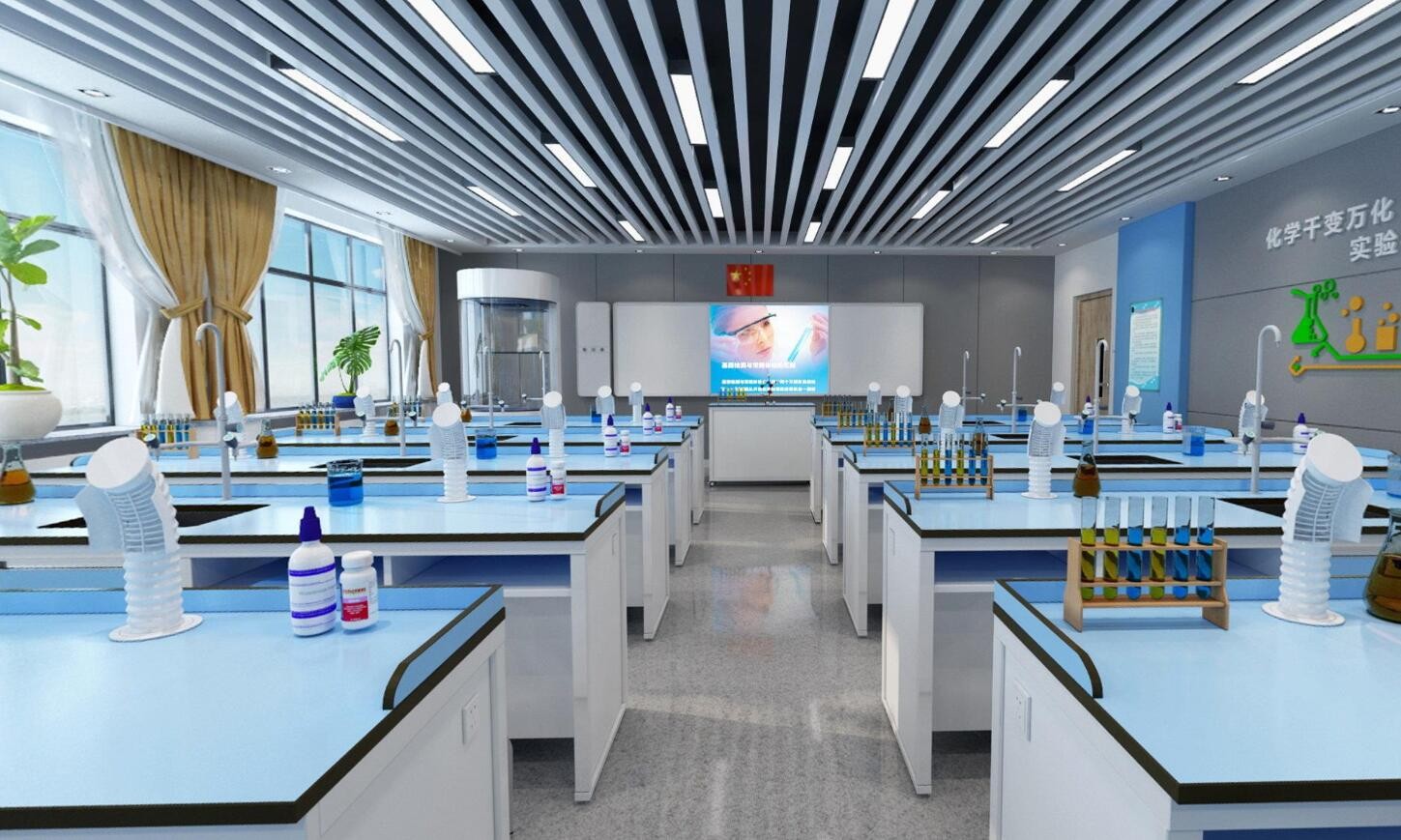 寶山1200平米制藥研發實驗室設計效果-第3張圖片-上海古都建筑設計集團