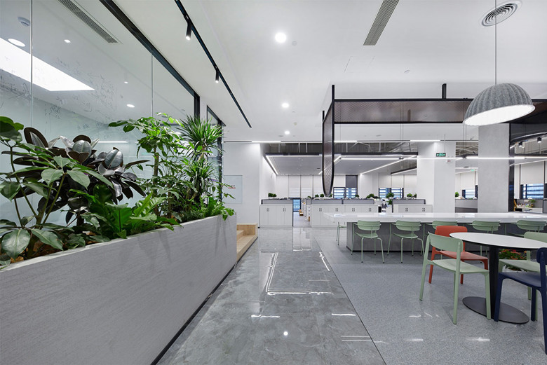 浦東張江4100平米辦公室設計裝潢實景-第2張圖片-上海古都建筑設計集團