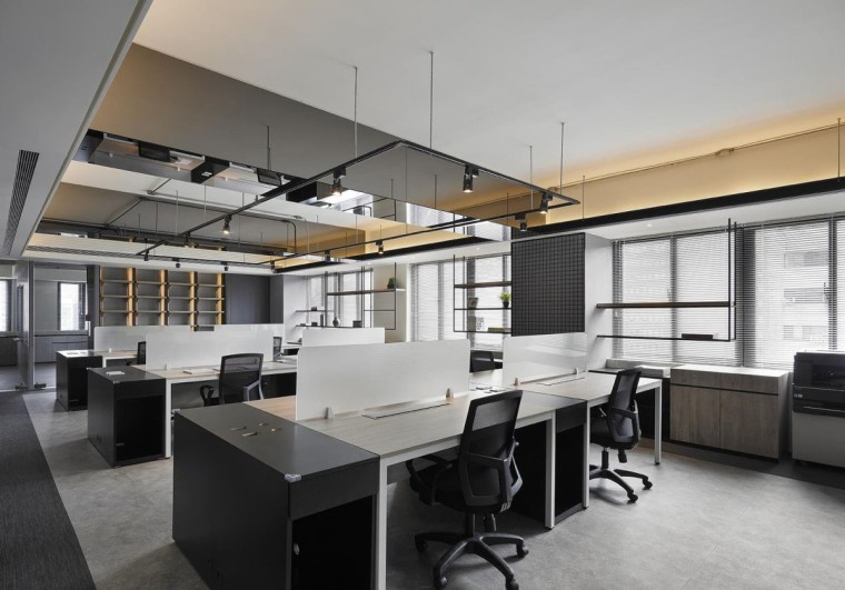 180平米工業風辦公空間裝修設計圖-第2張圖片-上海古都建筑設計集團