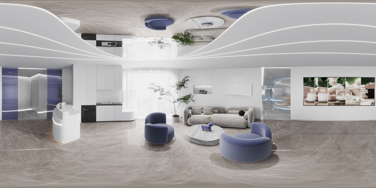 徐匯區1080平美容機構設計布局效果-第5張圖片-上海古都建筑設計集團